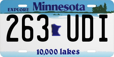 MN license plate 263UDI