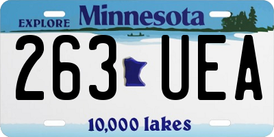 MN license plate 263UEA