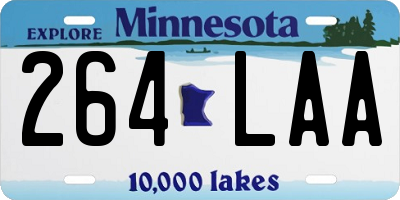 MN license plate 264LAA