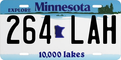 MN license plate 264LAH