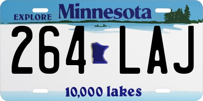 MN license plate 264LAJ