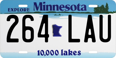 MN license plate 264LAU