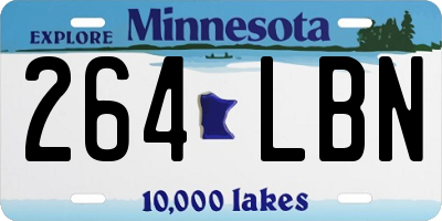 MN license plate 264LBN