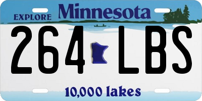 MN license plate 264LBS