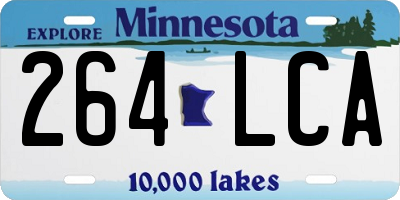 MN license plate 264LCA