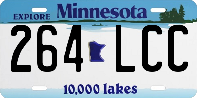 MN license plate 264LCC