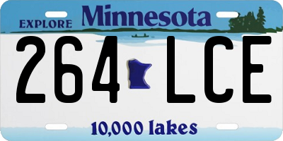 MN license plate 264LCE