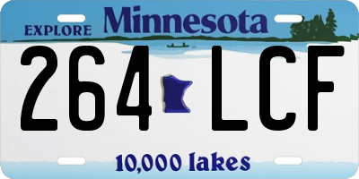 MN license plate 264LCF