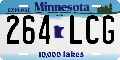 MN license plate 264LCG