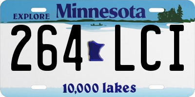 MN license plate 264LCI