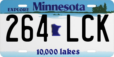 MN license plate 264LCK