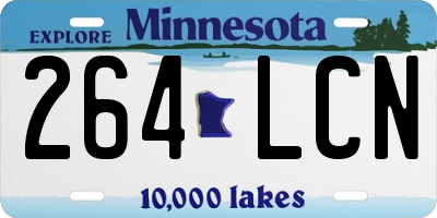 MN license plate 264LCN