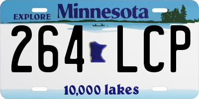 MN license plate 264LCP