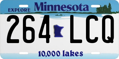 MN license plate 264LCQ