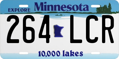MN license plate 264LCR