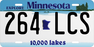 MN license plate 264LCS