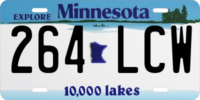 MN license plate 264LCW