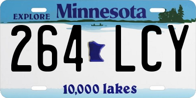 MN license plate 264LCY