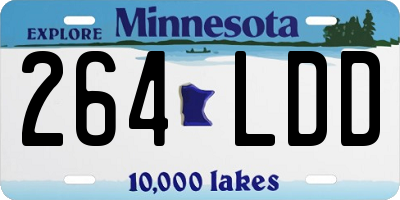 MN license plate 264LDD