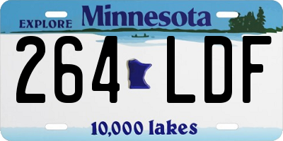 MN license plate 264LDF