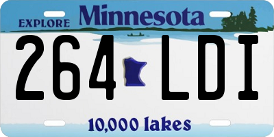 MN license plate 264LDI