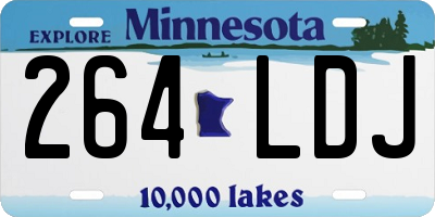 MN license plate 264LDJ
