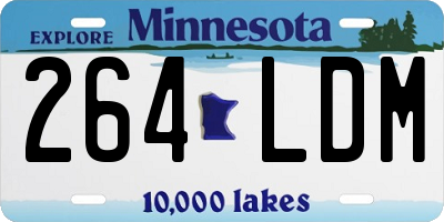 MN license plate 264LDM