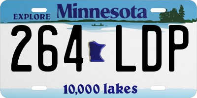 MN license plate 264LDP