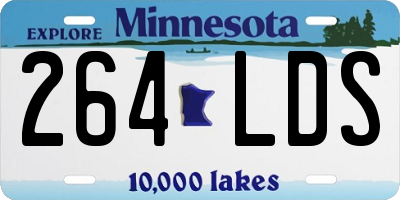 MN license plate 264LDS