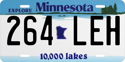 MN license plate 264LEH