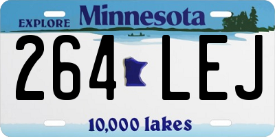 MN license plate 264LEJ