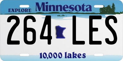 MN license plate 264LES