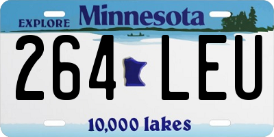 MN license plate 264LEU