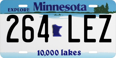 MN license plate 264LEZ