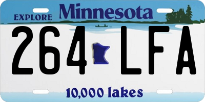 MN license plate 264LFA