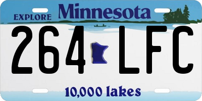 MN license plate 264LFC