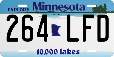 MN license plate 264LFD