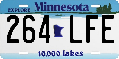 MN license plate 264LFE