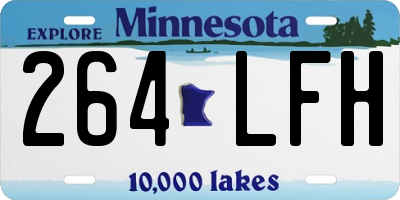 MN license plate 264LFH