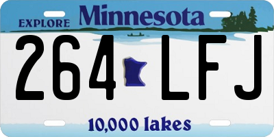 MN license plate 264LFJ