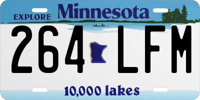 MN license plate 264LFM