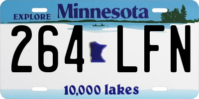 MN license plate 264LFN
