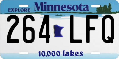MN license plate 264LFQ