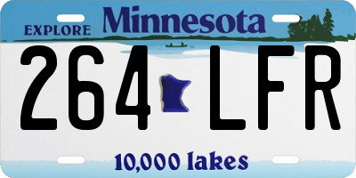 MN license plate 264LFR