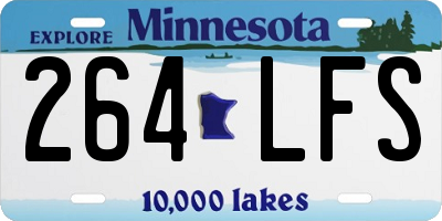 MN license plate 264LFS