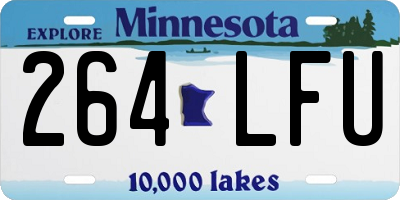 MN license plate 264LFU