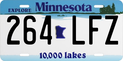 MN license plate 264LFZ