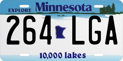 MN license plate 264LGA