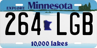 MN license plate 264LGB