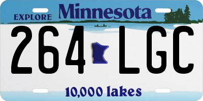 MN license plate 264LGC